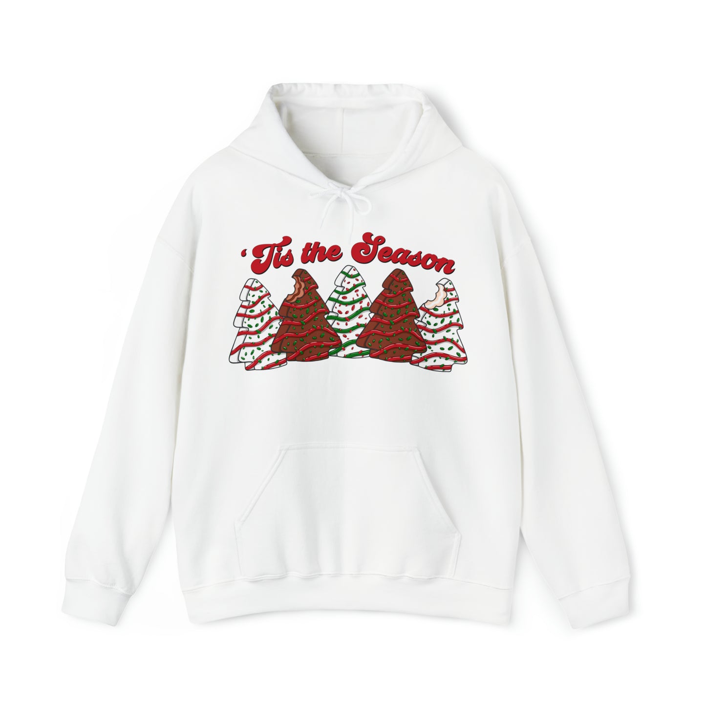 Tis The Season Christmas Tree Cake Unisex Heavy Blend™ Hooded Sweatshirt