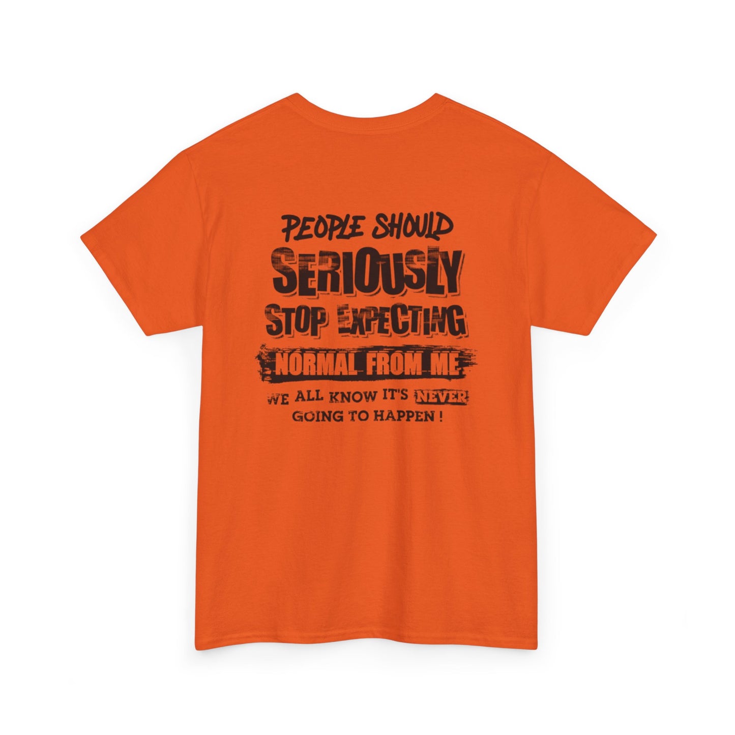 Stop Expecting Unisex Heavy Cotton Tee