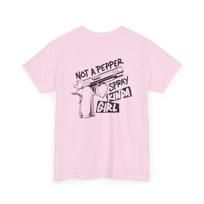 Pepper Spray Kind Of Girl Unisex Heavy Cotton Tee