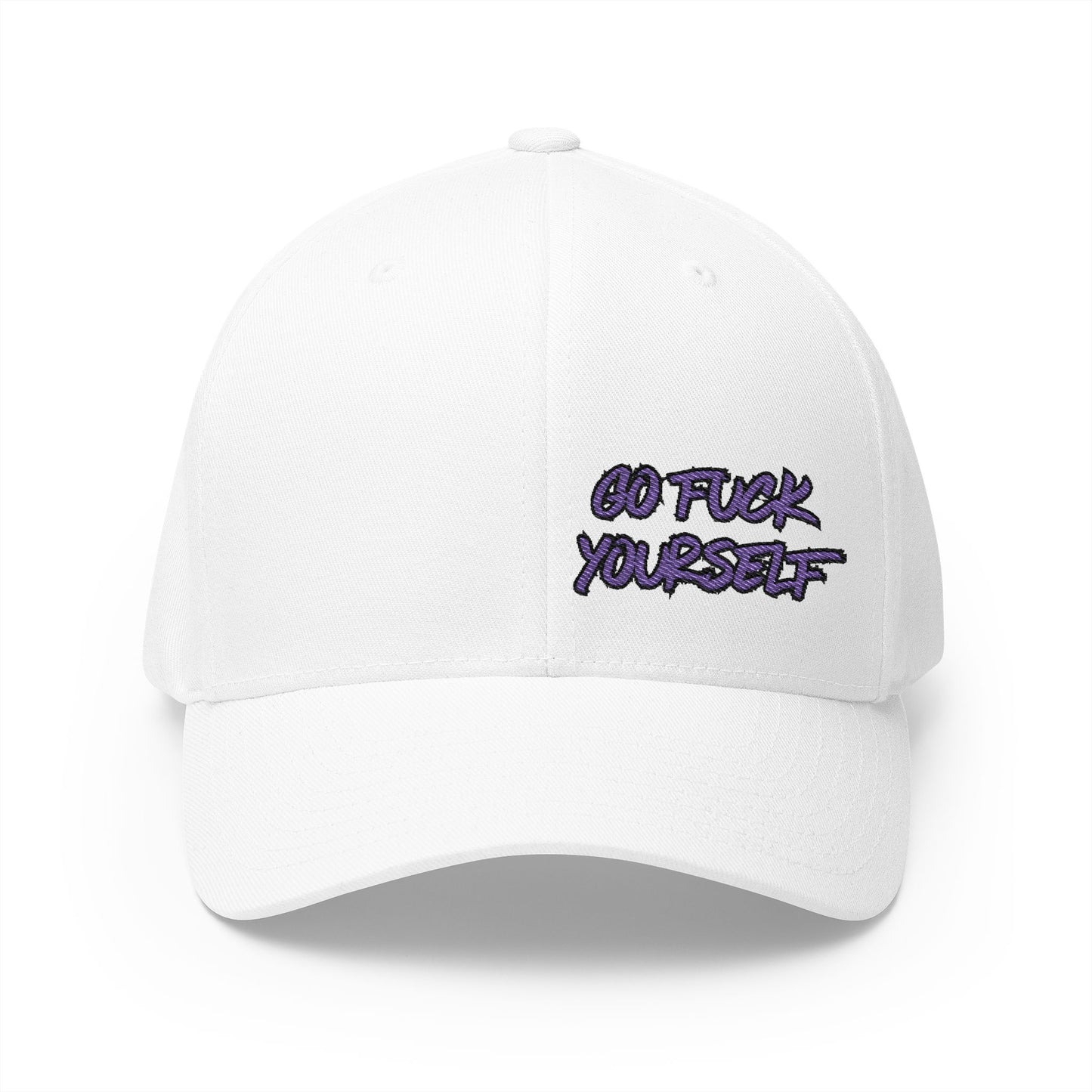Go F Yourself (PURPLE) Embroidered FlexFit Hat