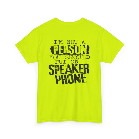 Speaker Phone Unisex Heavy Cotton Tee