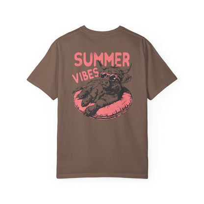 Summer Vibes Highland Cow Comfort Colors Unisex T-shirt