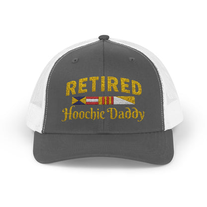 Retired Hoochie Daddy Snapback Trucker Cap